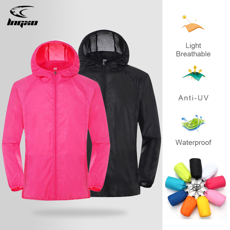 Outdoor Sport Windbreaker - Mężczyźni kobiety kurtka turystyczna wodoodporna szybkoschnąca