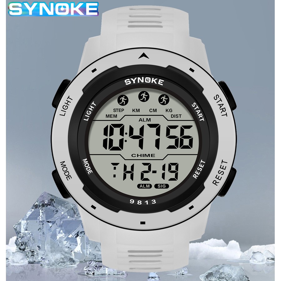 Outdoor Sport Lights - Zegarki dla par Synoke, zegarek cyfrowy,
