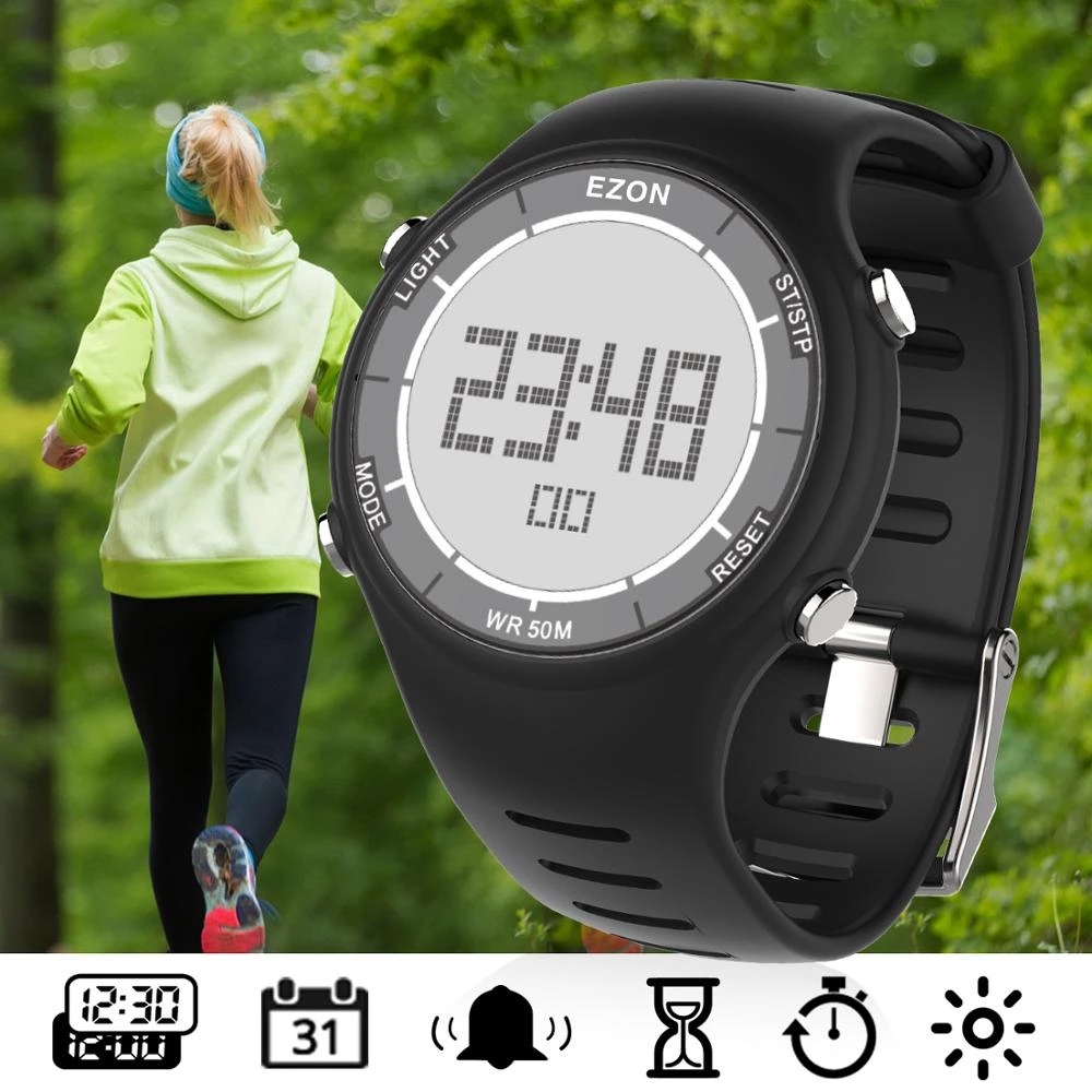 Outdoor Sport Lights - EZON Nowy Modny Damski Cyfrowy Zegarek