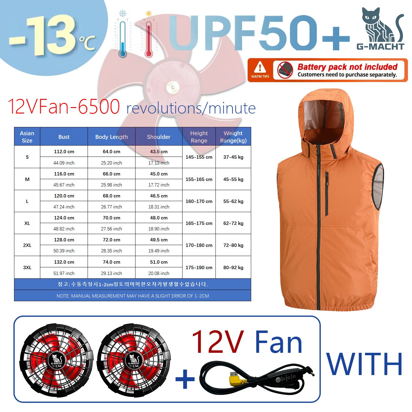 Outdoor Sport Jacket Women'S - Letni sportowy wentylator 12V/5V, klimatyzacja, chłodzący,