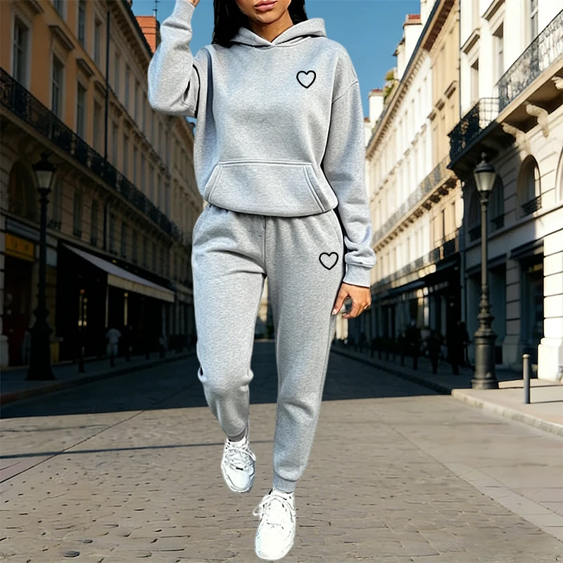 Damski dres z kapturem i spodn – Outdoor Sports Outfit recenzja i cena