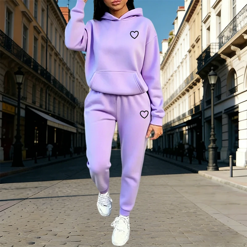 Damski dres z kapturem i spodn – Outdoor Sports Outfit recenzja i cena