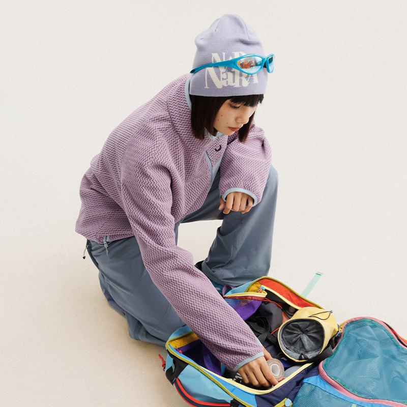 Kurtka polarowa z falistymi pa – Outdoor Sport Jacket Women'S recenzja i cena