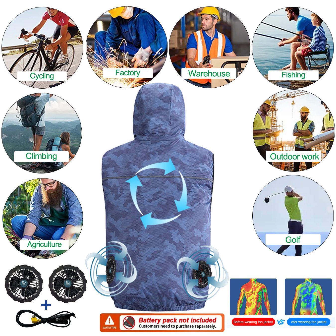 Letni sportowy wentylator 12V/ – Outdoor Sport Jacket Women'S recenzja i cena