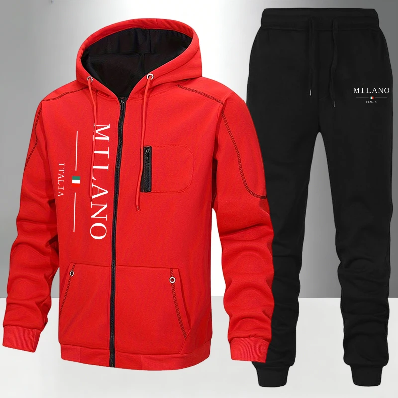 Włoski Zestaw Męski/Kurtka/Spo – Outdoor Sports Outfit recenzja i cena